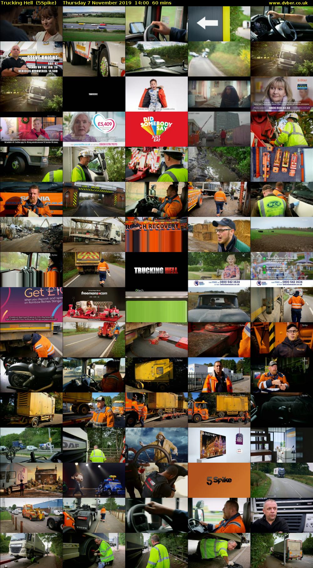 Trucking Hell  (5Spike) Thursday 7 November 2019 14:00 - 15:00