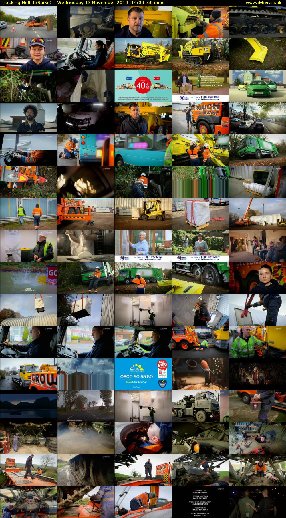 Trucking Hell  (5Spike) Wednesday 13 November 2019 14:00 - 15:00
