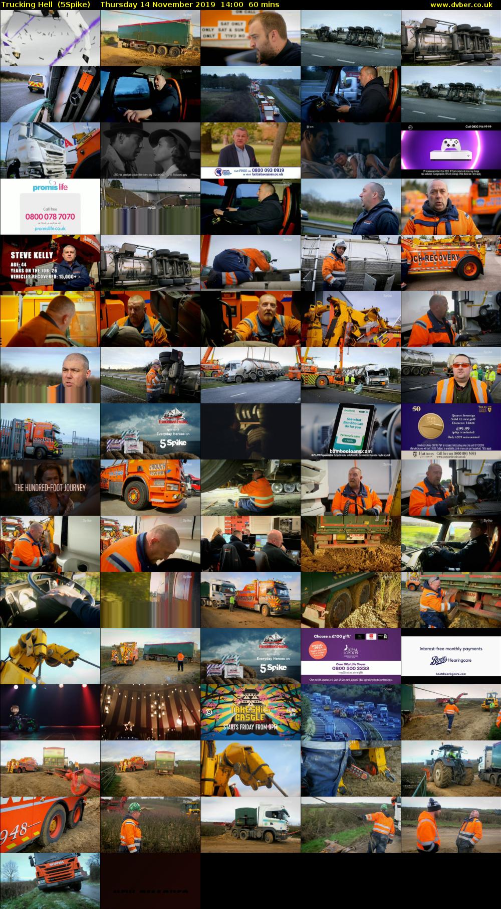 Trucking Hell  (5Spike) Thursday 14 November 2019 14:00 - 15:00