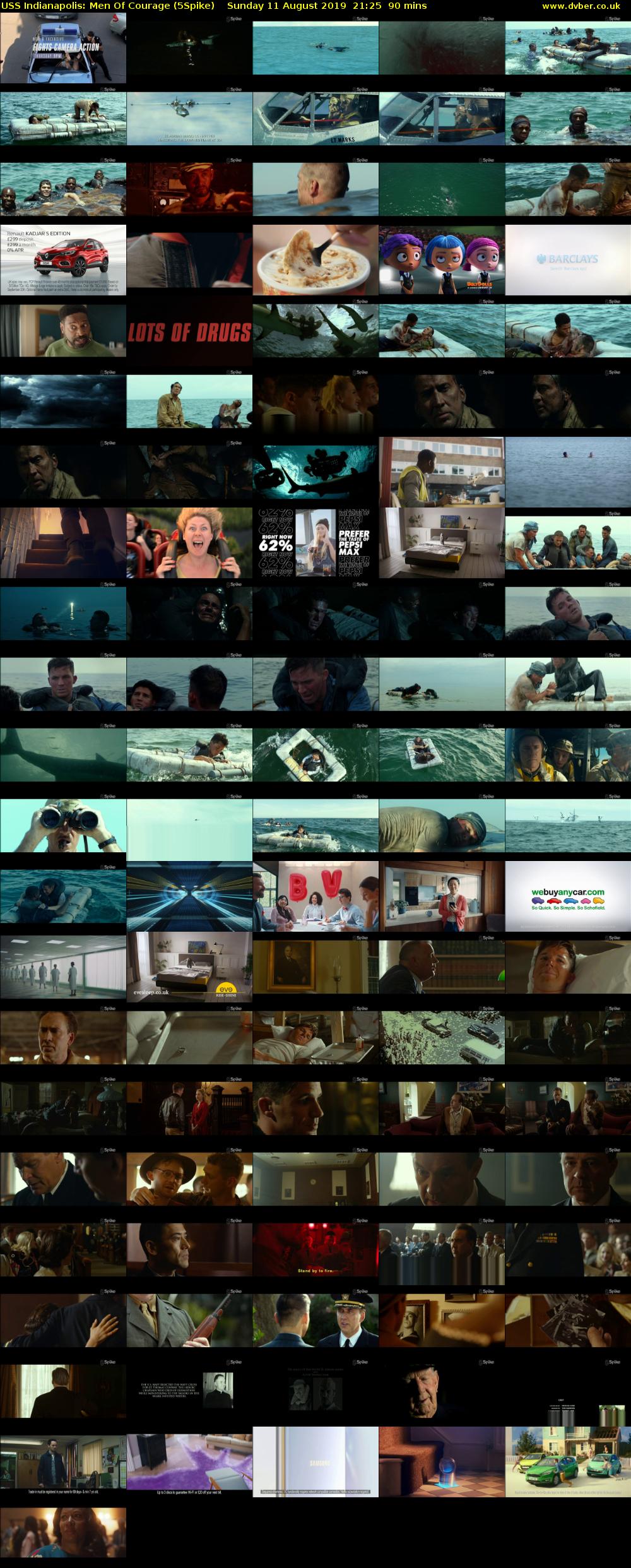 USS Indianapolis: Men of Courage (5Spike) Sunday 11 August 2019 21:25 - 22:55