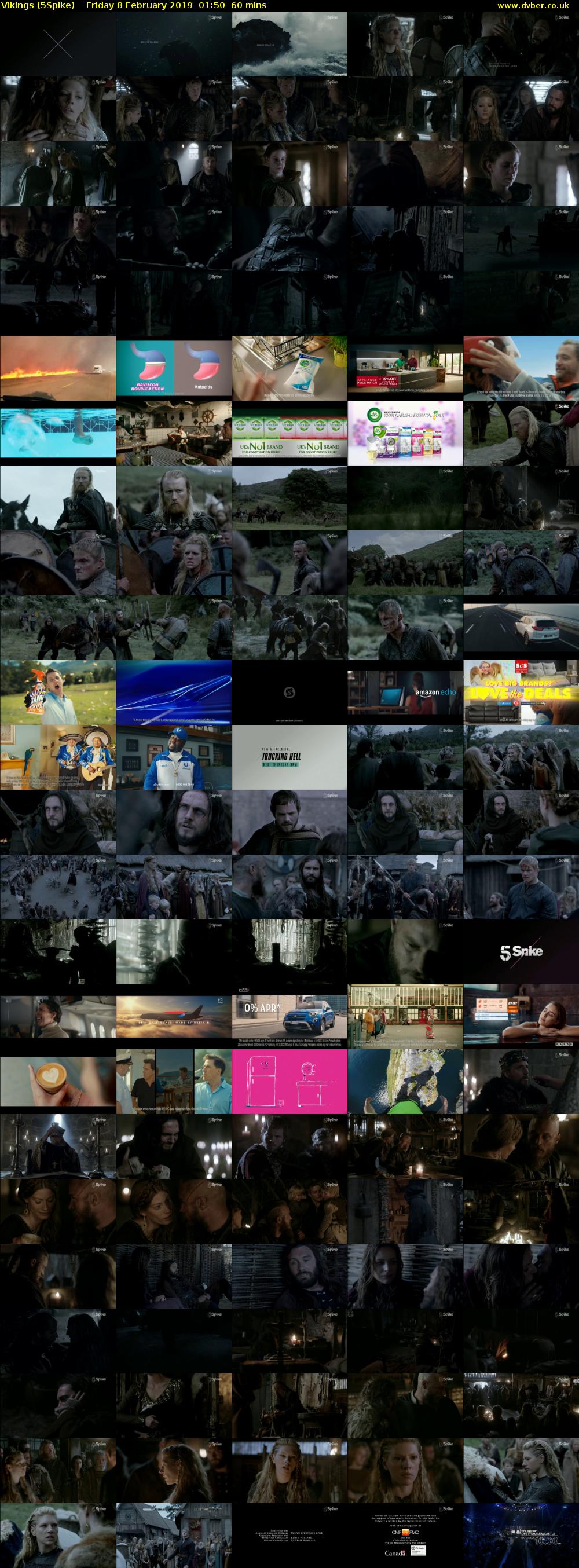 Vikings (5Spike) Friday 8 February 2019 01:50 - 02:50
