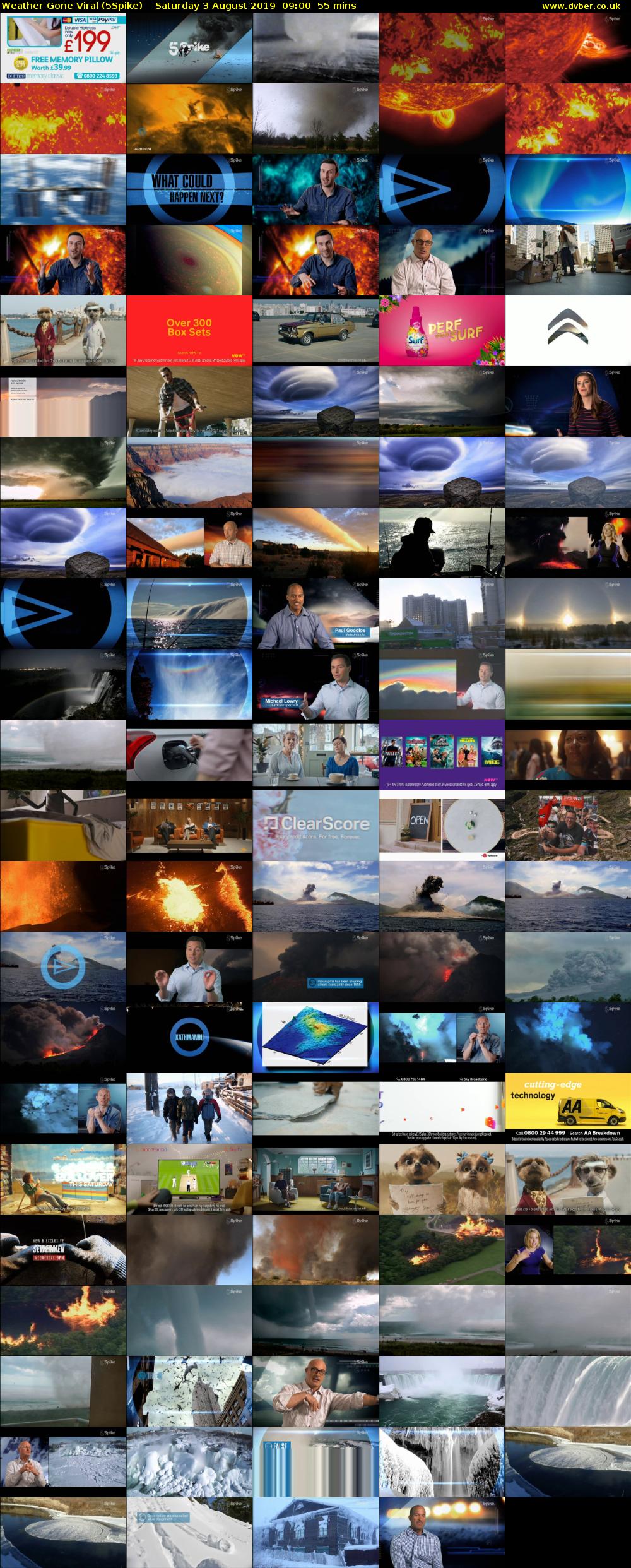 Weather Gone Viral (5Spike) Saturday 3 August 2019 09:00 - 09:55
