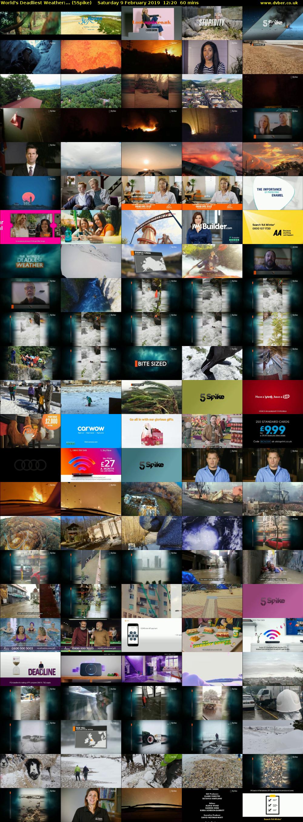 World's Deadliest Weather:... (5Spike) Saturday 9 February 2019 12:20 - 13:20