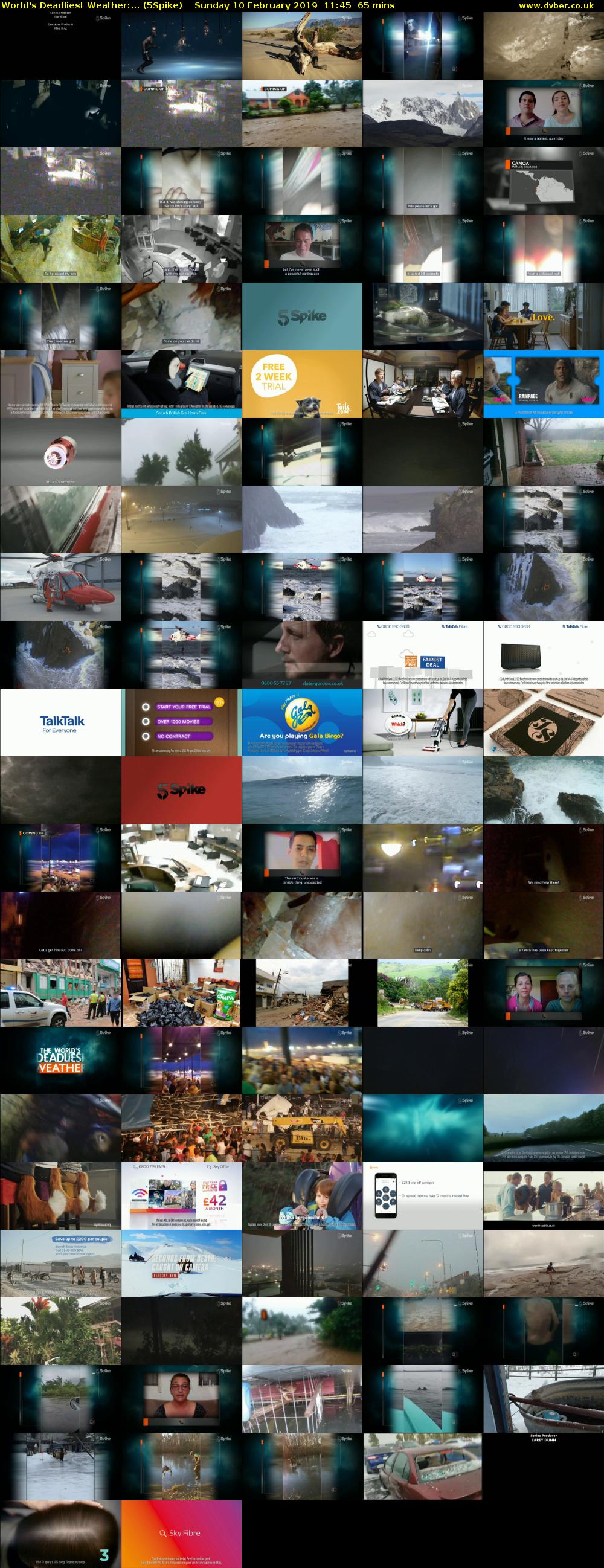 World's Deadliest Weather:... (5Spike) Sunday 10 February 2019 11:45 - 12:50