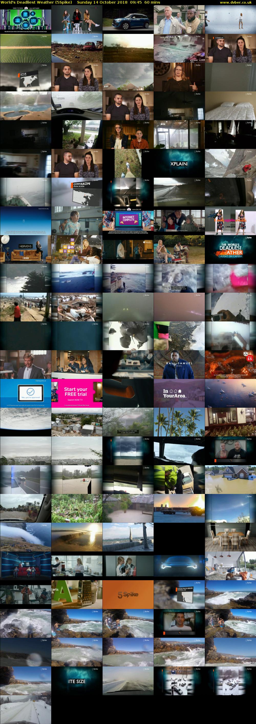 World's Deadliest Weather (5Spike) Sunday 14 October 2018 09:45 - 10:45