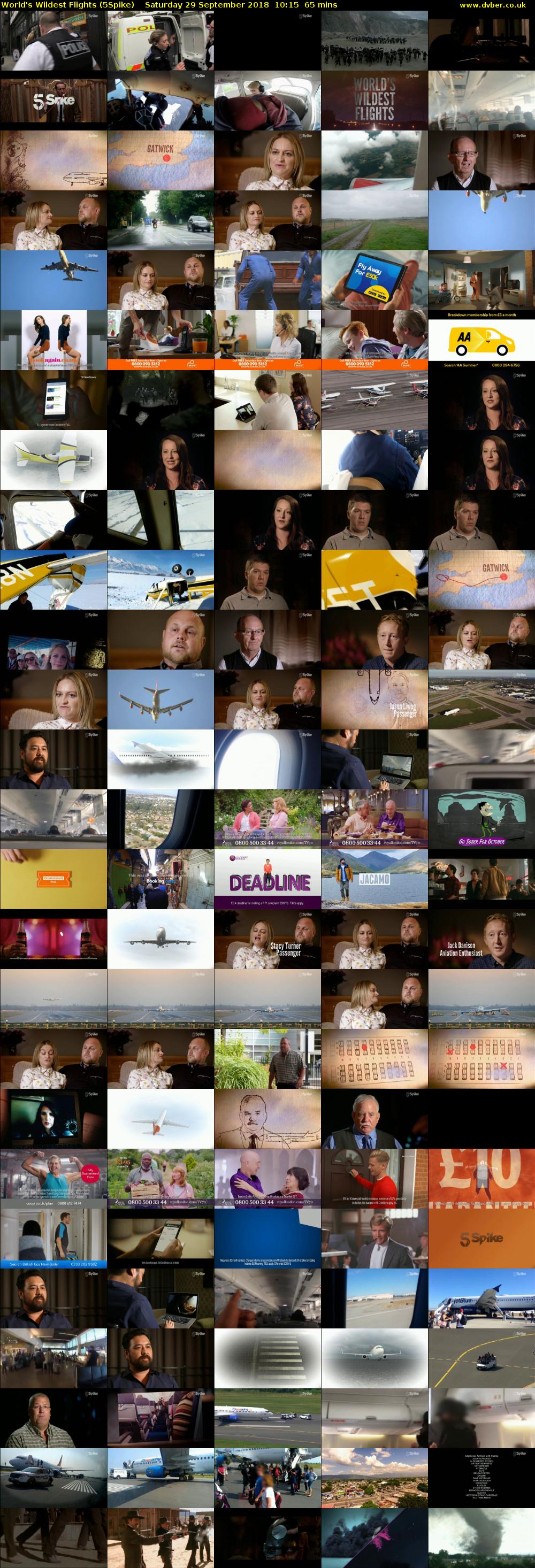 World's Wildest Flights (5Spike) Saturday 29 September 2018 10:15 - 11:20