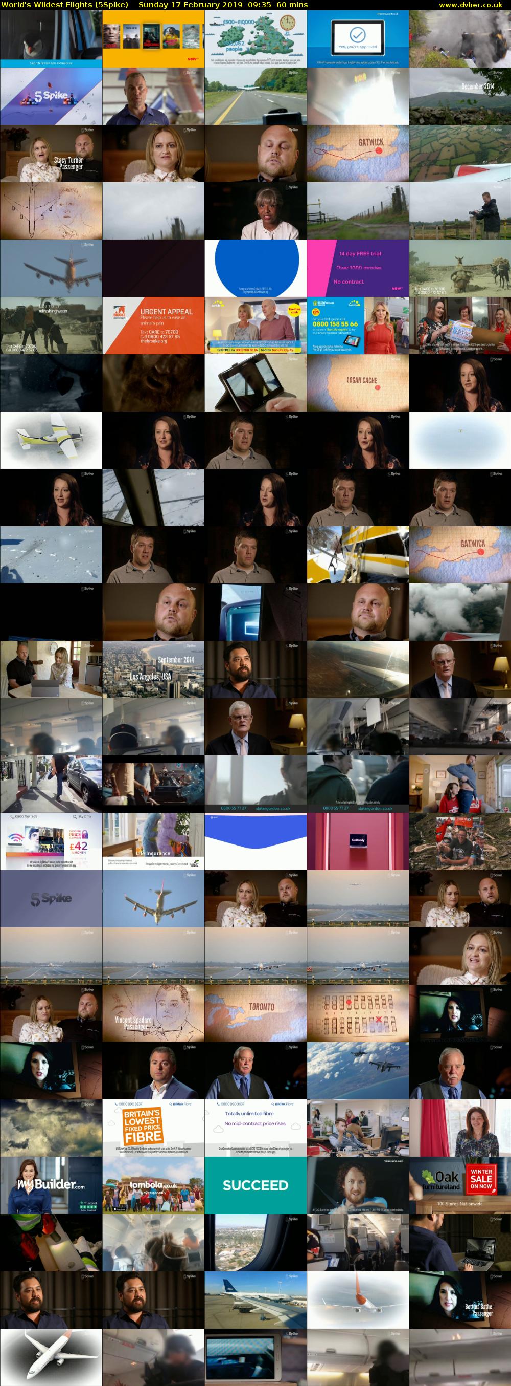 World's Wildest Flights (5Spike) Sunday 17 February 2019 09:35 - 10:35