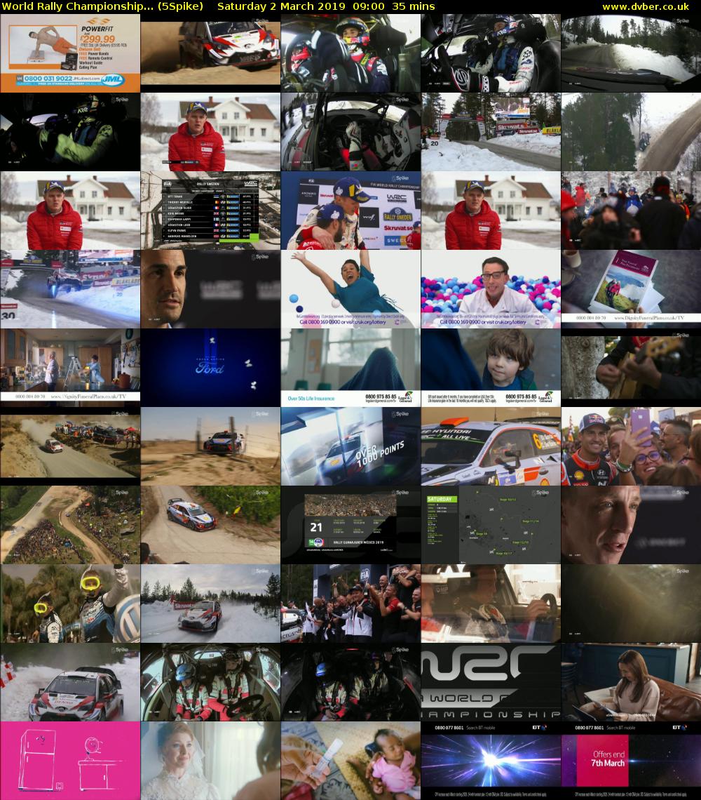 World Rally Championship... (5Spike) Saturday 2 March 2019 09:00 - 09:35