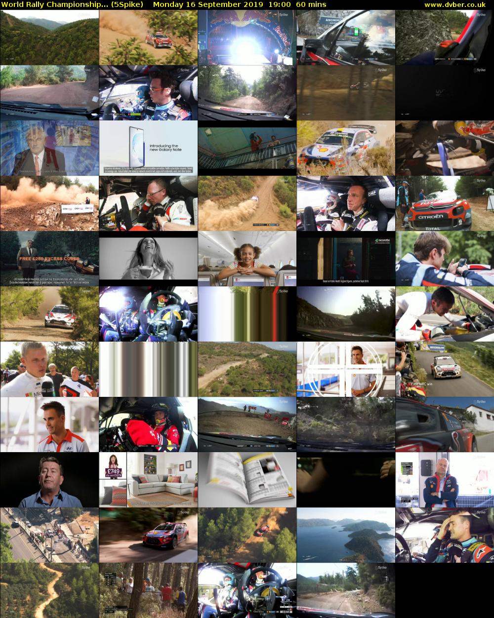 World Rally Championship... (5Spike) Monday 16 September 2019 19:00 - 20:00