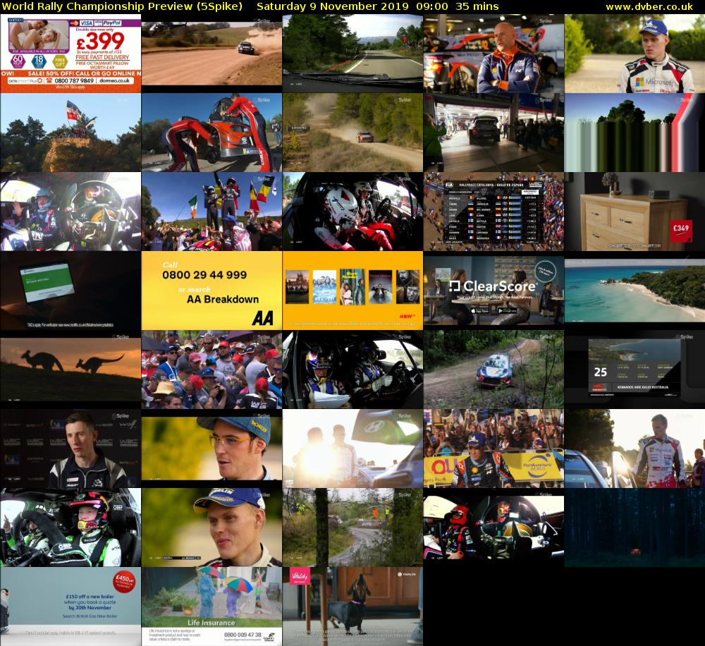 World Rally Championship Preview (5Spike) Saturday 9 November 2019 09:00 - 09:35