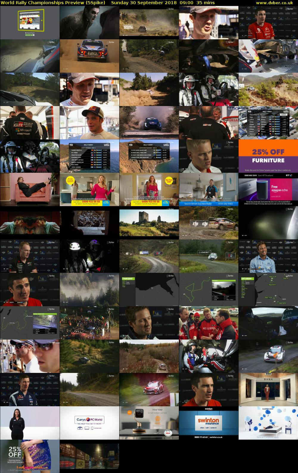 World Rally Championships Preview (5Spike) Sunday 30 September 2018 09:00 - 09:35