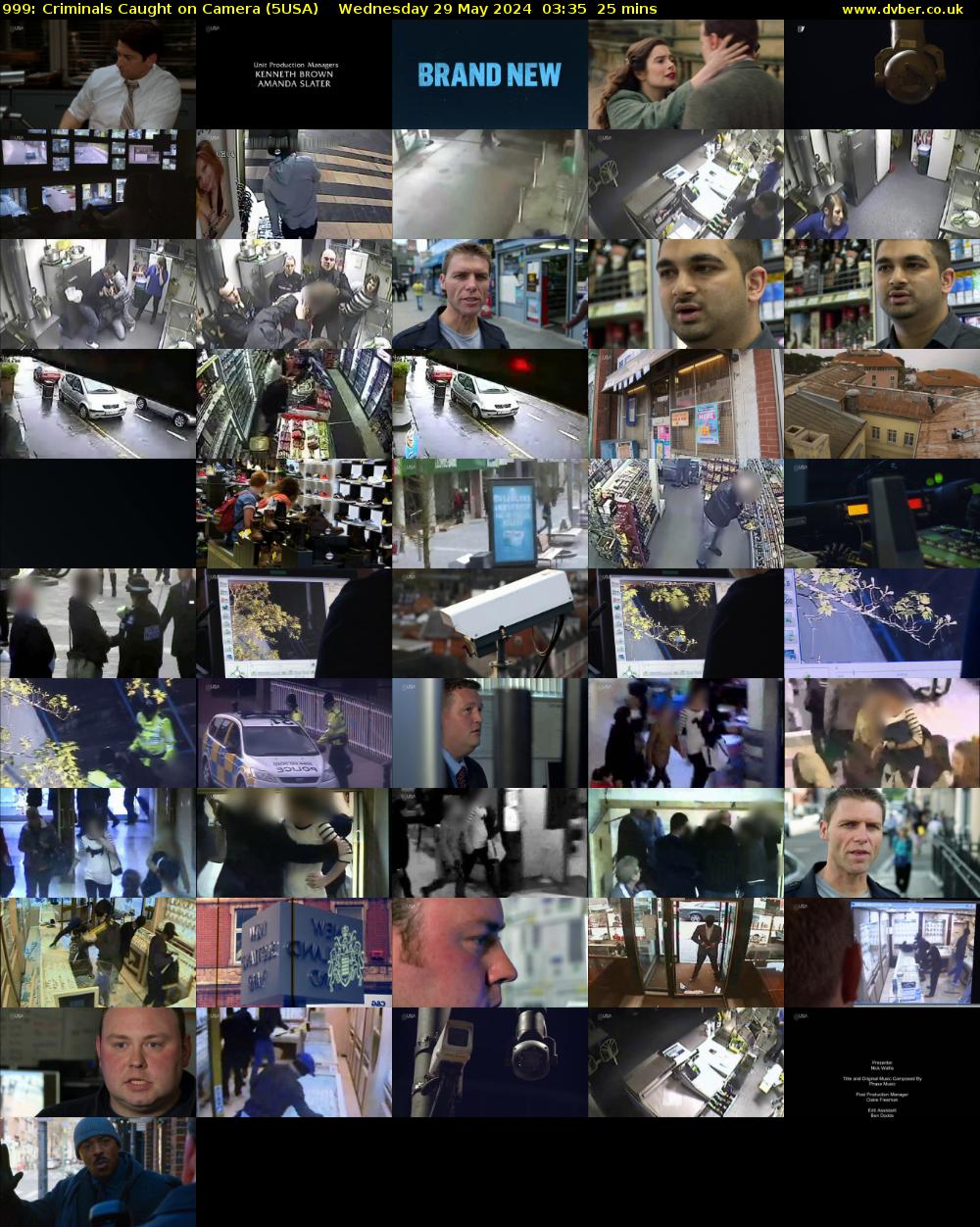 999: Criminals Caught on Camera (5USA) Wednesday 29 May 2024 03:35 - 04:00