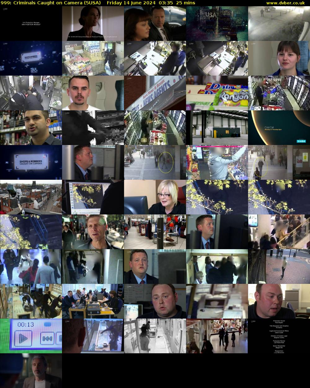 999: Criminals Caught on Camera (5USA) Friday 14 June 2024 03:35 - 04:00