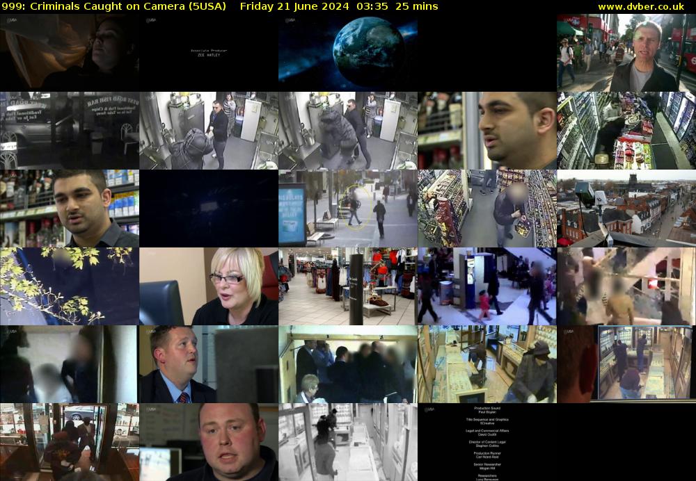 999: Criminals Caught on Camera (5USA) Friday 21 June 2024 03:35 - 04:00