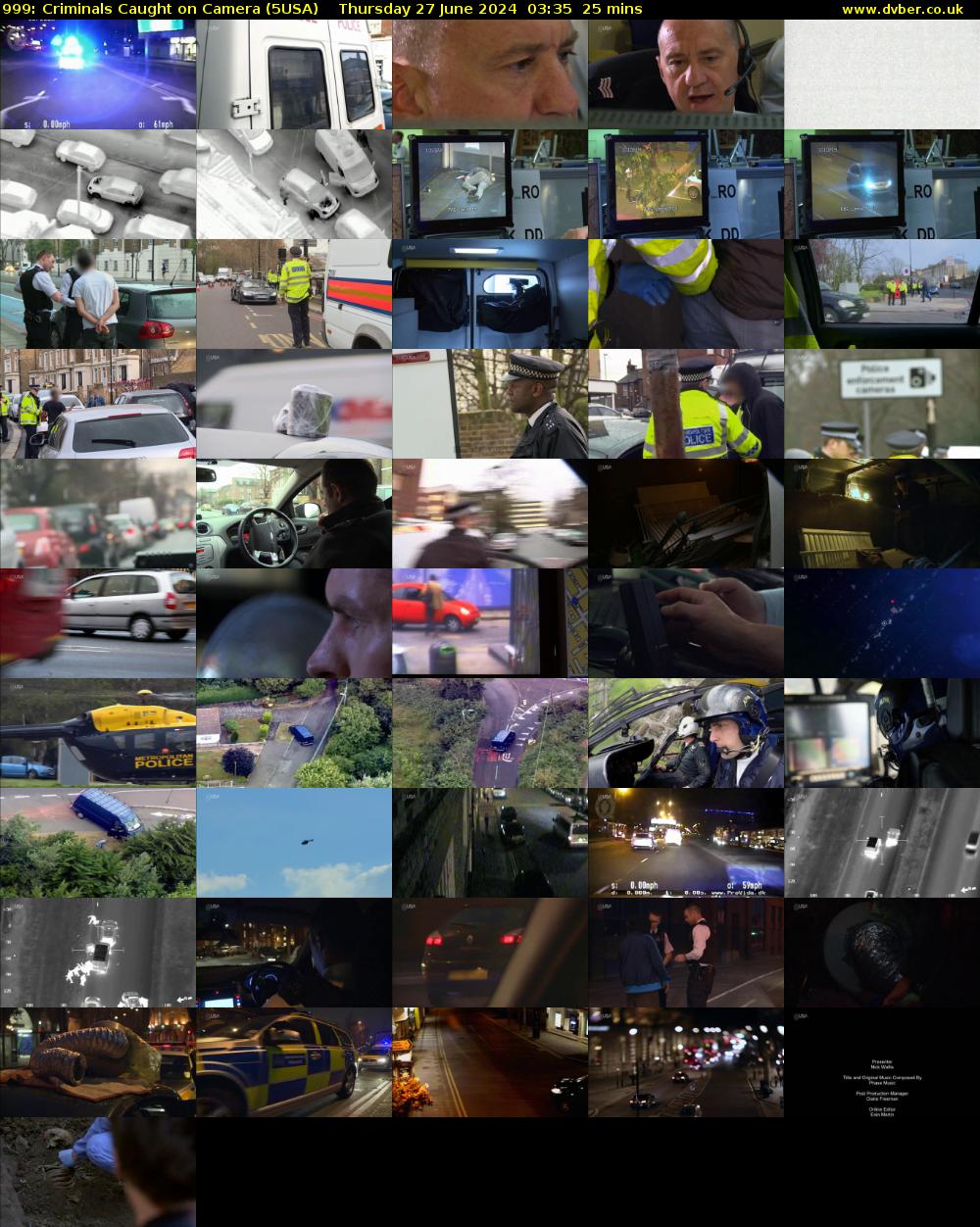 999: Criminals Caught on Camera (5USA) Thursday 27 June 2024 03:35 - 04:00