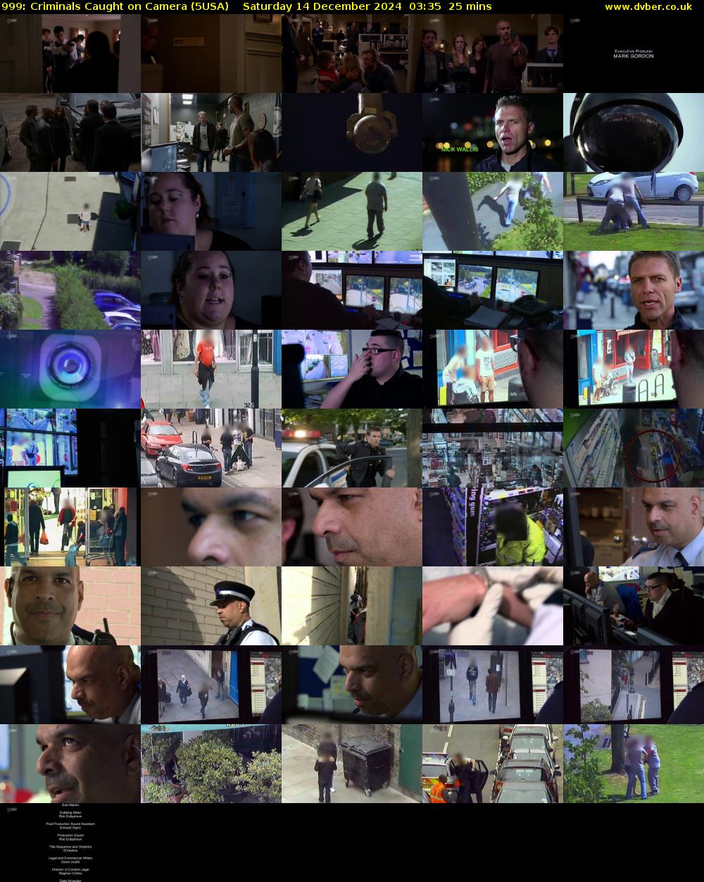 999: Criminals Caught on Camera (5USA) Saturday 14 December 2024 03:35 - 04:00