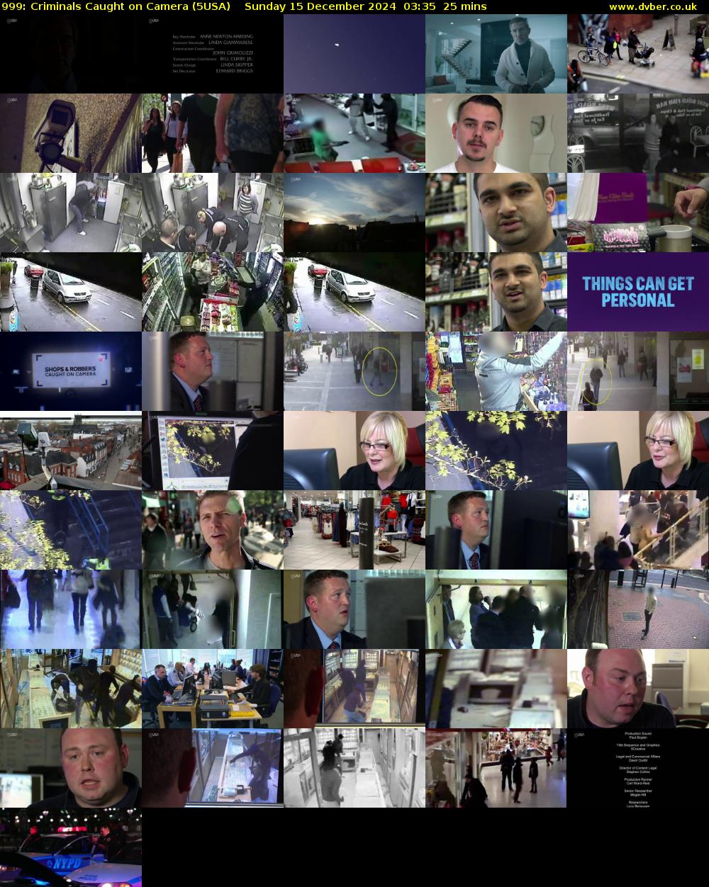 999: Criminals Caught on Camera (5USA) Sunday 15 December 2024 03:35 - 04:00