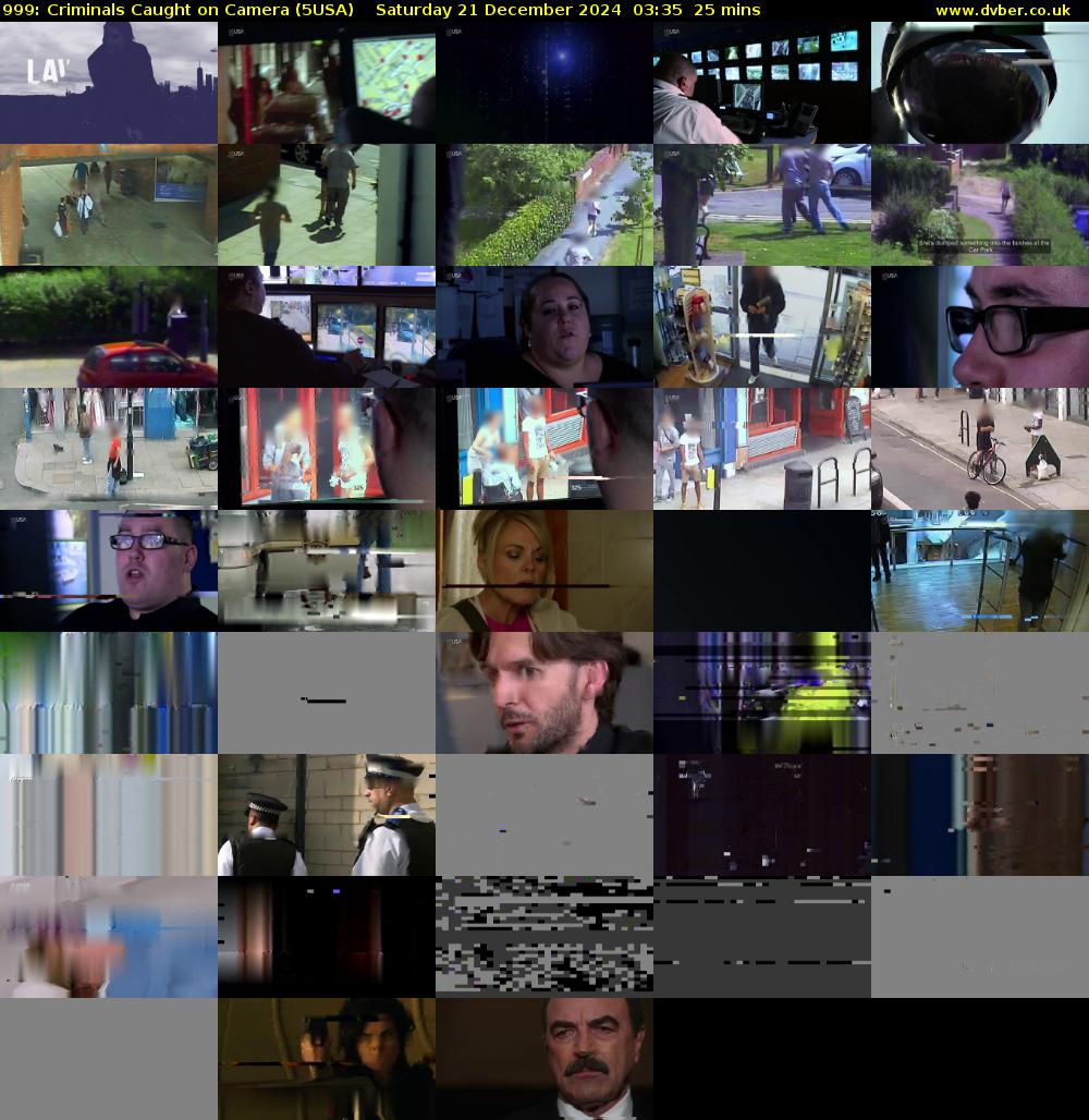 999: Criminals Caught on Camera (5USA) Saturday 21 December 2024 03:35 - 04:00