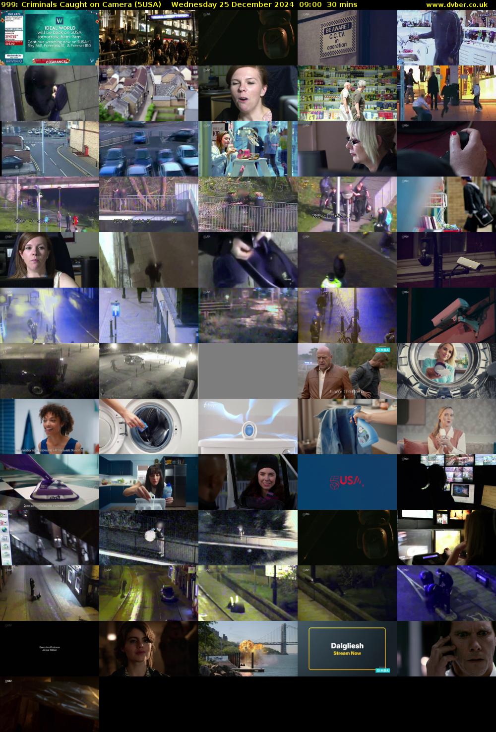 999: Criminals Caught on Camera (5USA) Wednesday 25 December 2024 09:00 - 09:30
