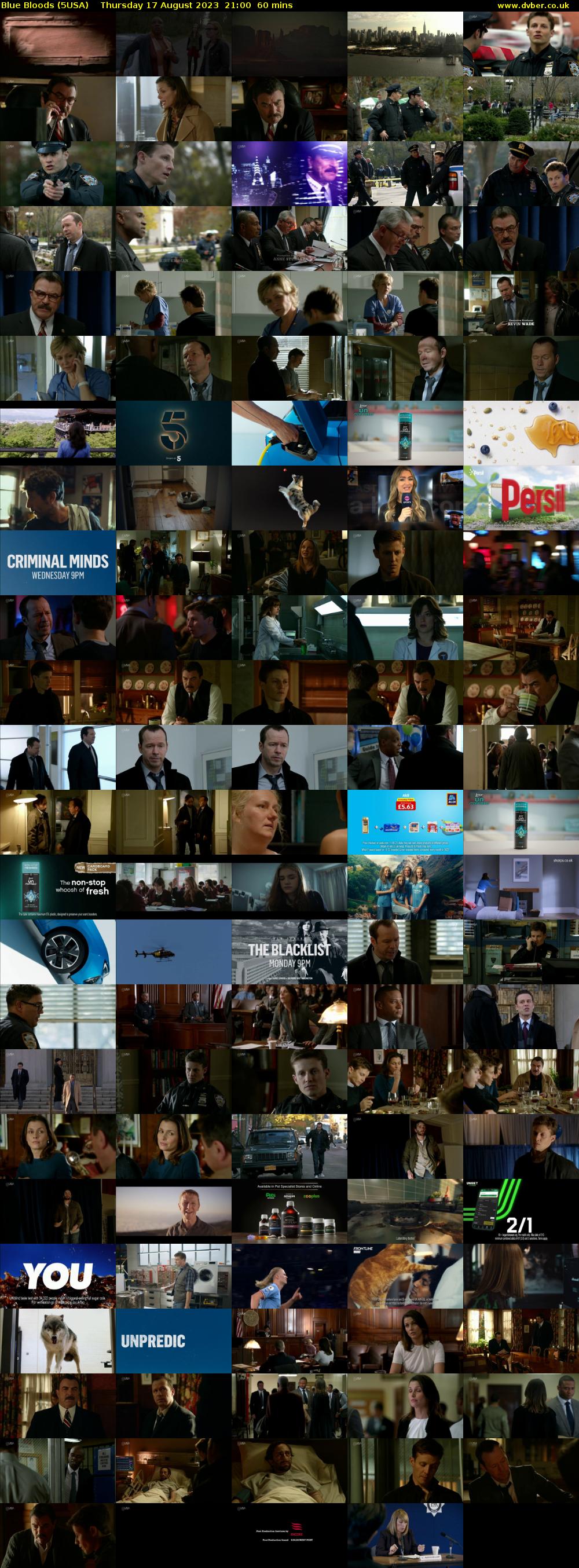 Blue Bloods (5USA) Thursday 17 August 2023 21:00 - 22:00