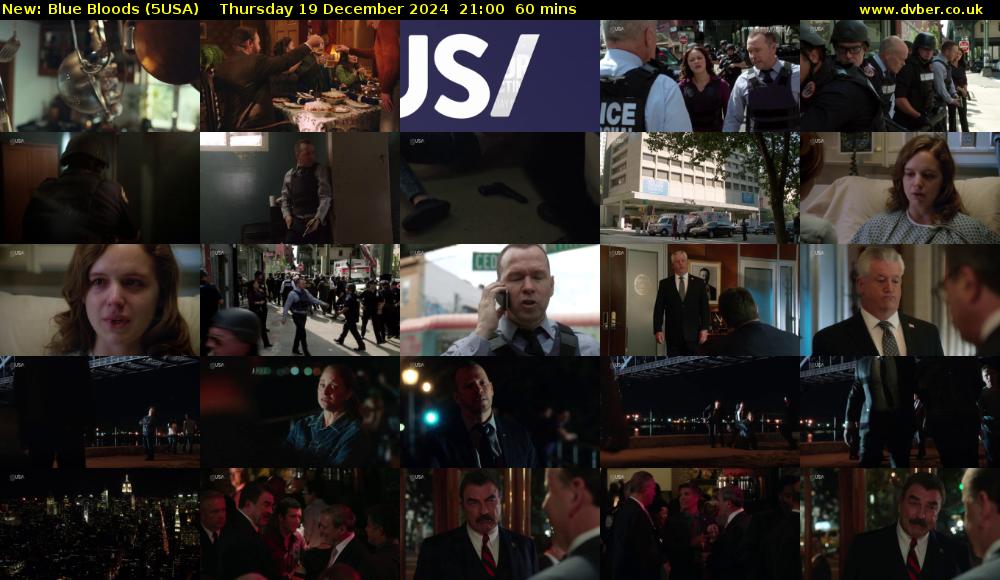 Blue Bloods (5USA) Thursday 19 December 2024 21:00 - 22:00