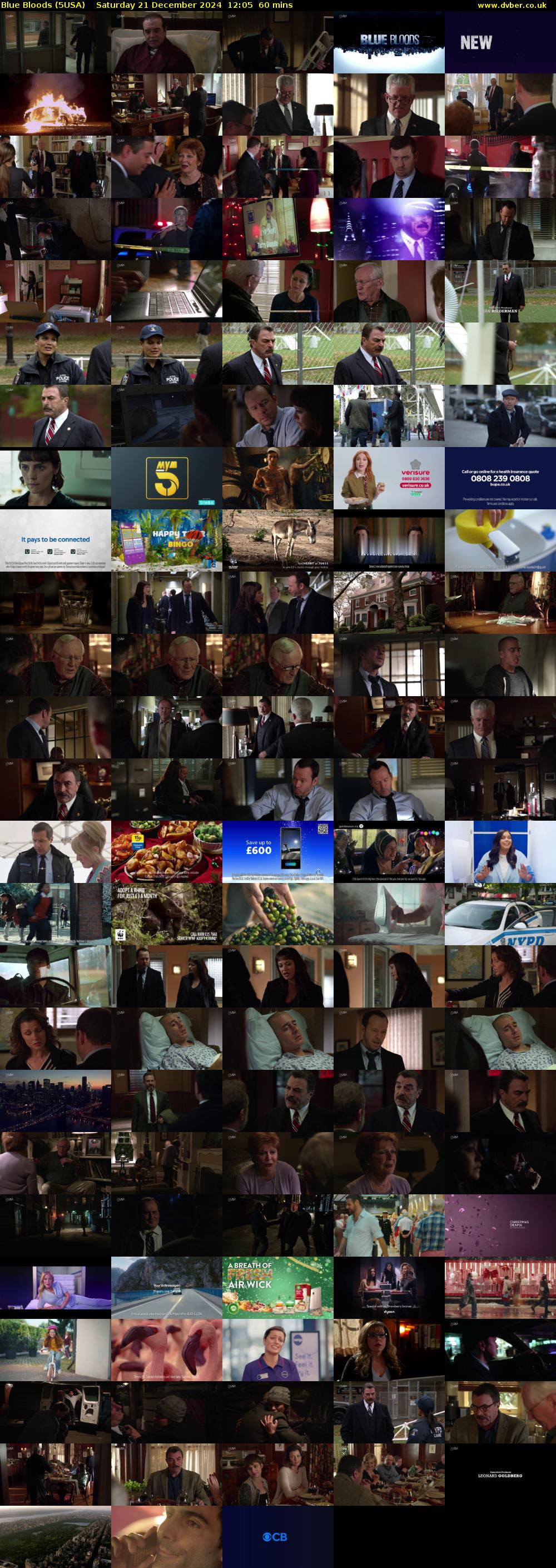 Blue Bloods (5USA) Saturday 21 December 2024 12:05 - 13:05