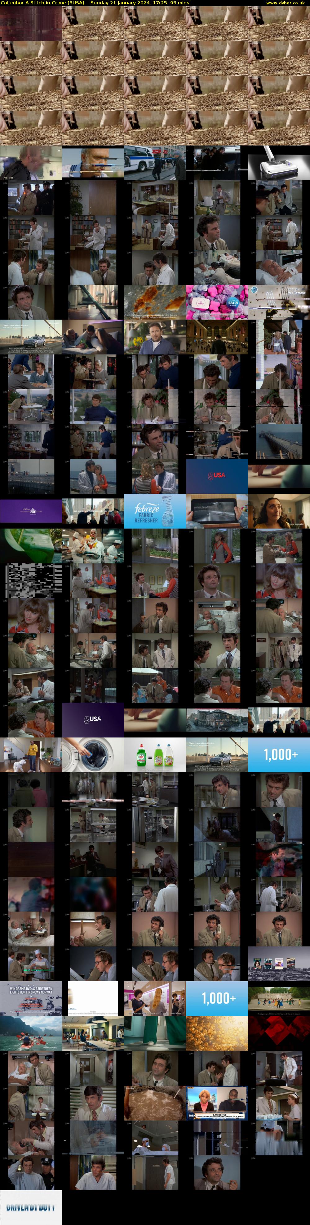 Columbo: A Stitch in Crime (5USA) Sunday 21 January 2024 17:25 - 19:00