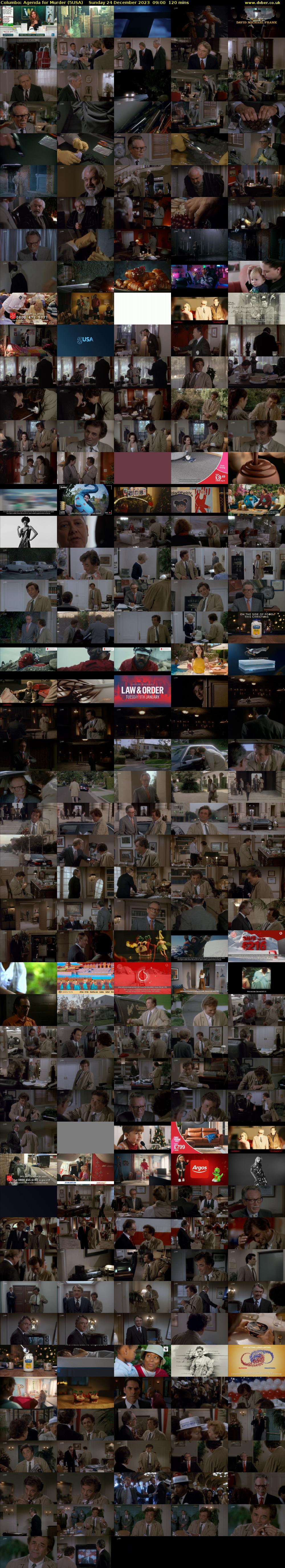 Columbo: Agenda for Murder (5USA) Sunday 24 December 2023 09:00 - 11:00