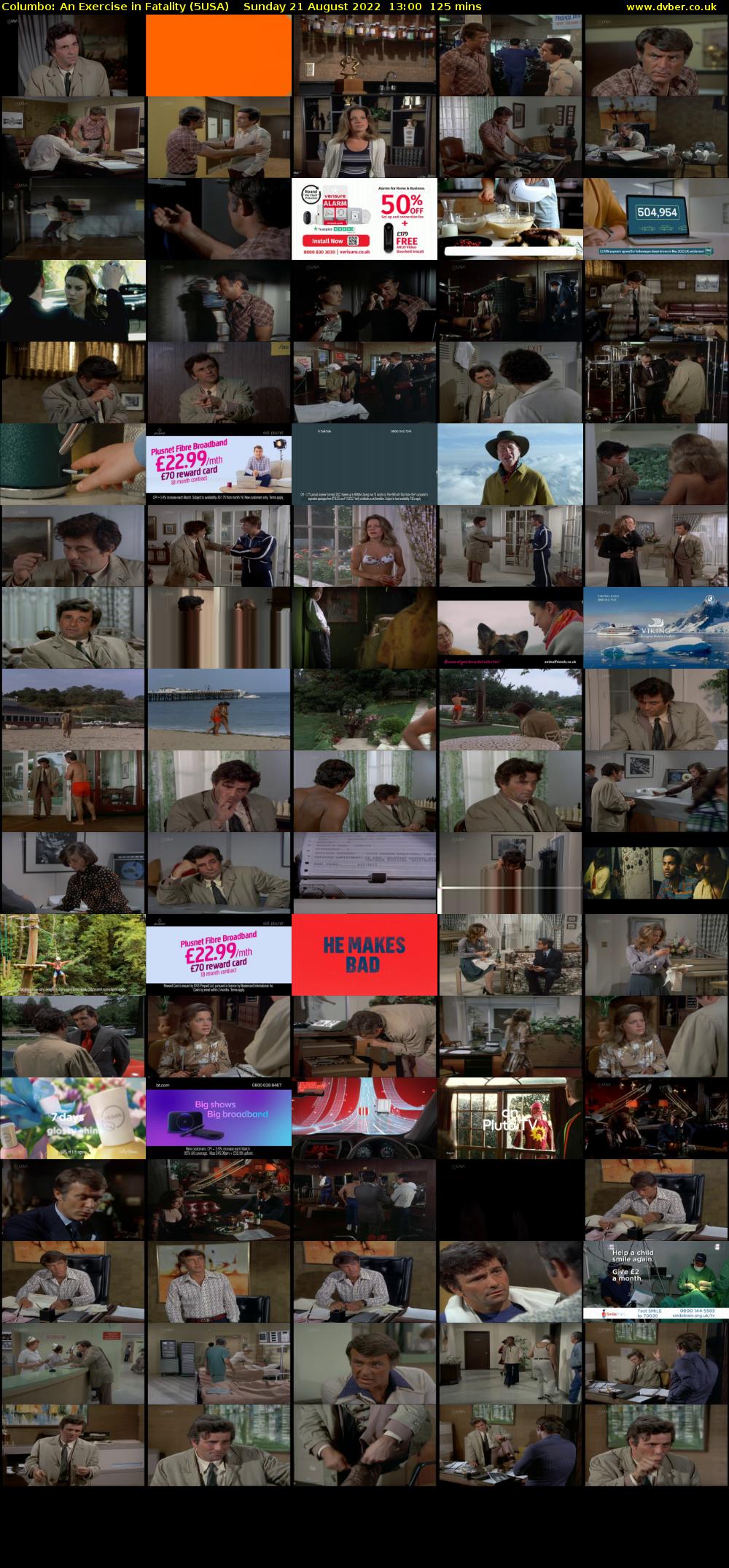 Columbo: An Exercise in Fatality (5USA) Sunday 21 August 2022 13:00 - 15:05