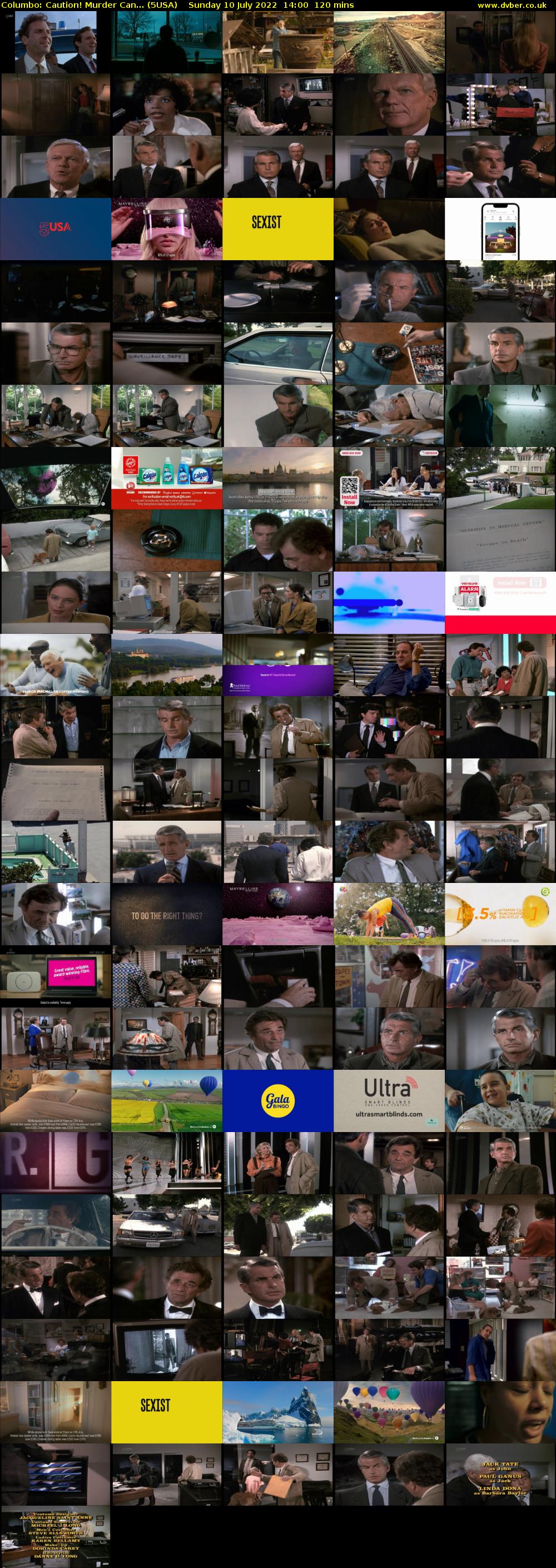 Columbo: Caution! Murder Can... (5USA) Sunday 10 July 2022 14:00 - 16:00