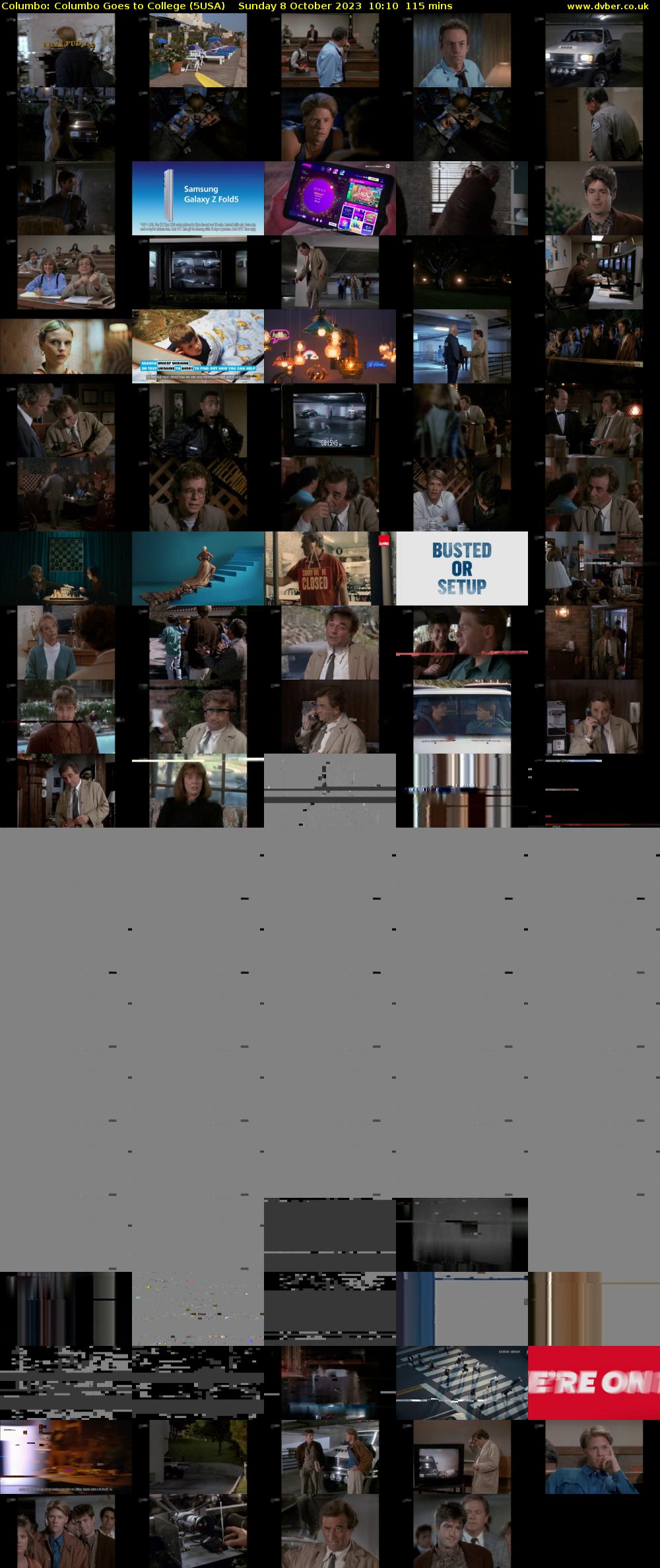 Columbo: Columbo Goes to College (5USA) Sunday 8 October 2023 10:10 - 12:05