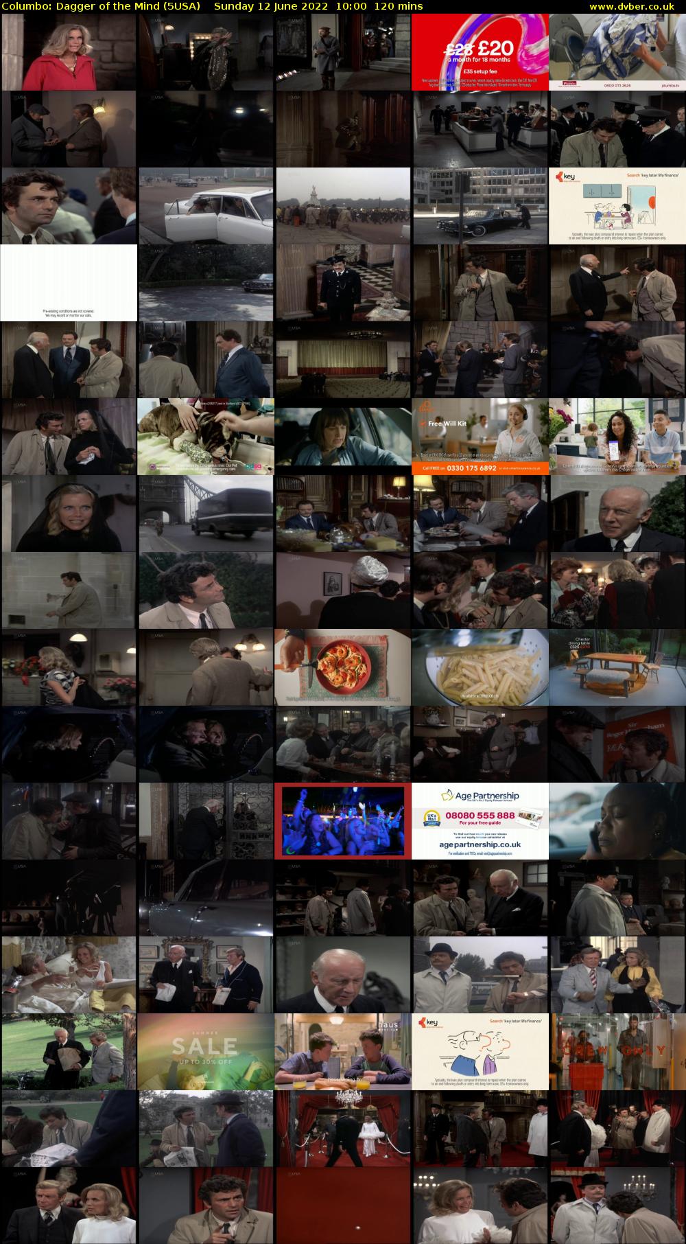 Columbo: Dagger of the Mind (5USA) Sunday 12 June 2022 10:00 - 12:00