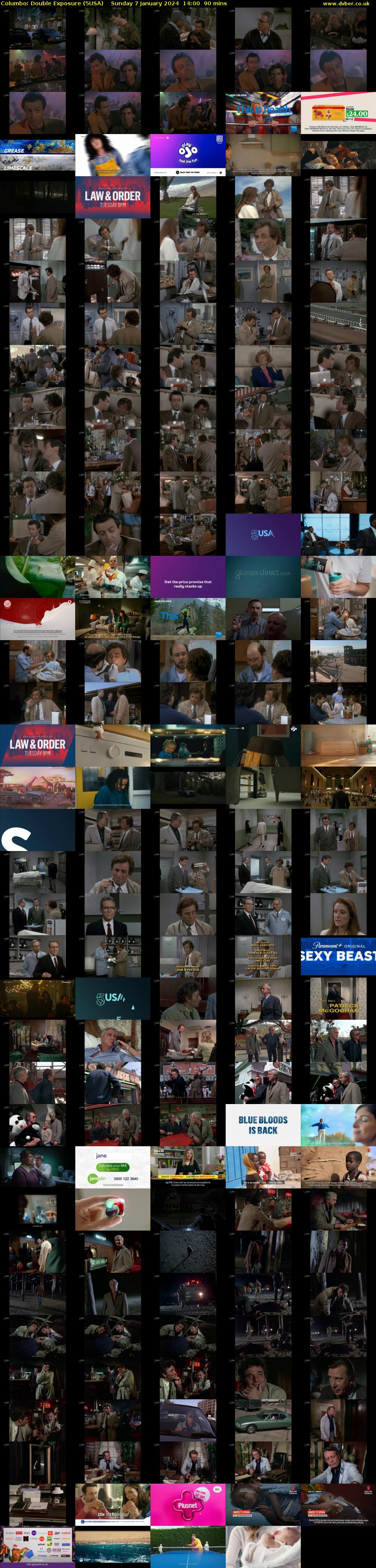 Columbo: Double Exposure (5USA) Sunday 7 January 2024 14:00 - 15:30