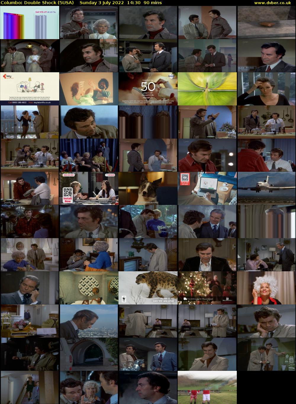 Columbo: Double Shock (5USA) Sunday 3 July 2022 14:30 - 16:00