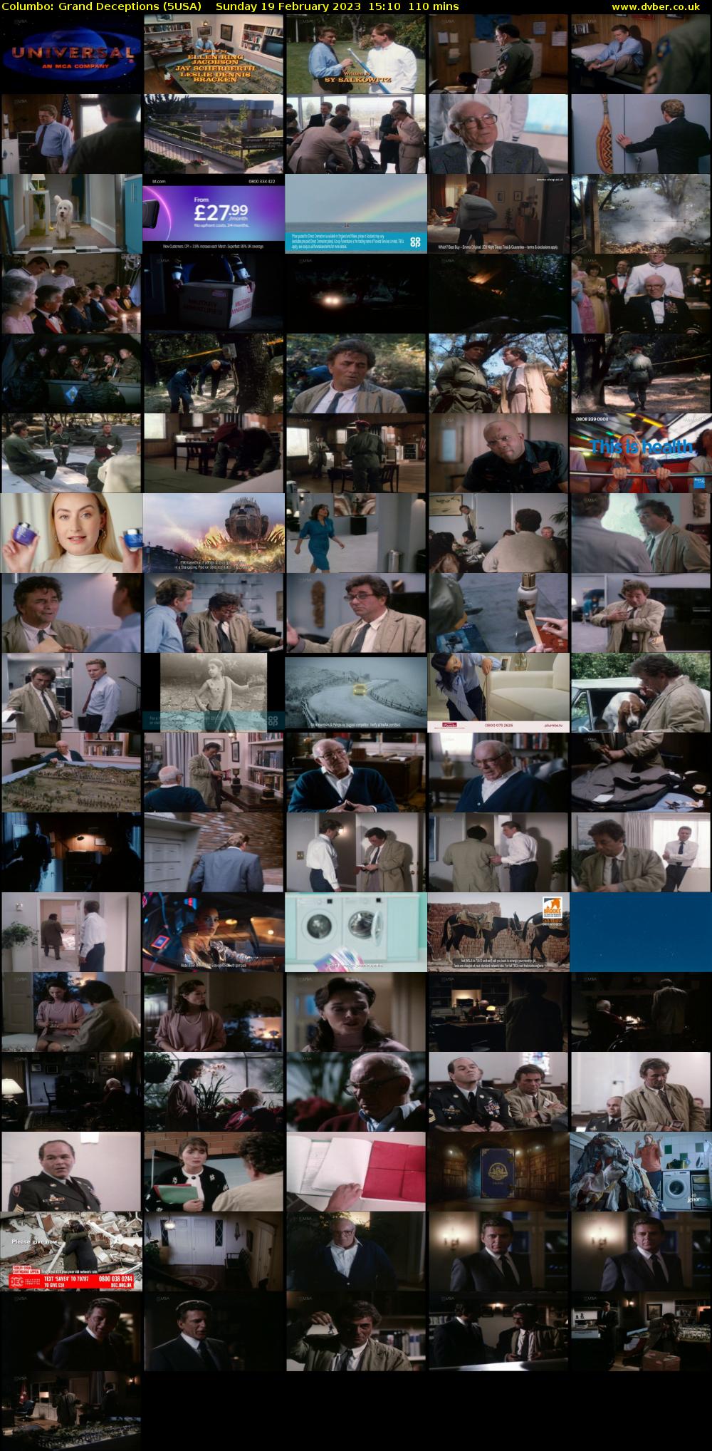 Columbo: Grand Deceptions (5USA) Sunday 19 February 2023 15:10 - 17:00