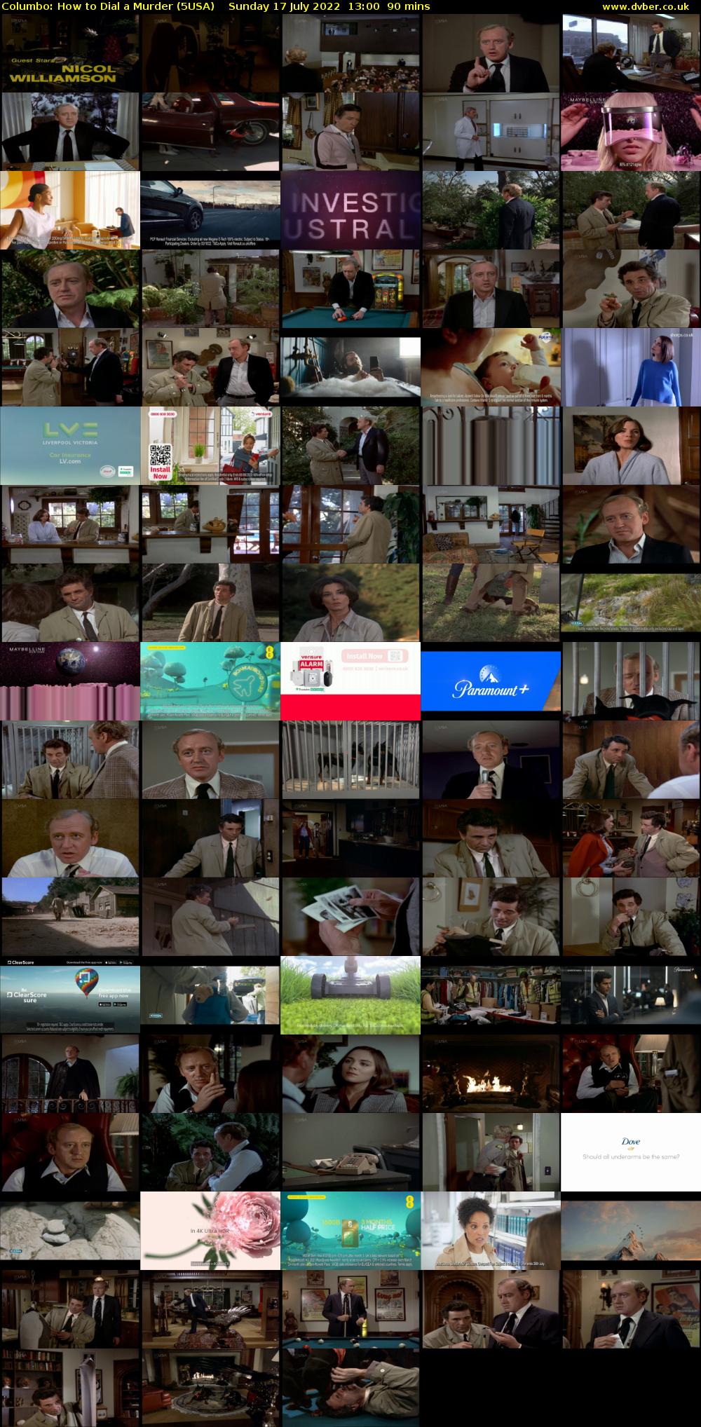 Columbo: How to Dial a Murder (5USA) Sunday 17 July 2022 13:00 - 14:30