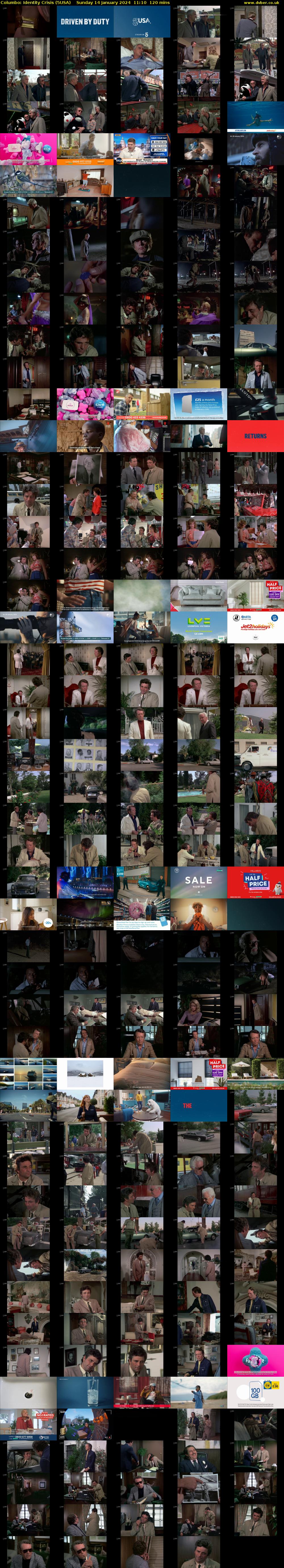 Columbo: Identity Crisis (5USA) Sunday 14 January 2024 11:10 - 13:10