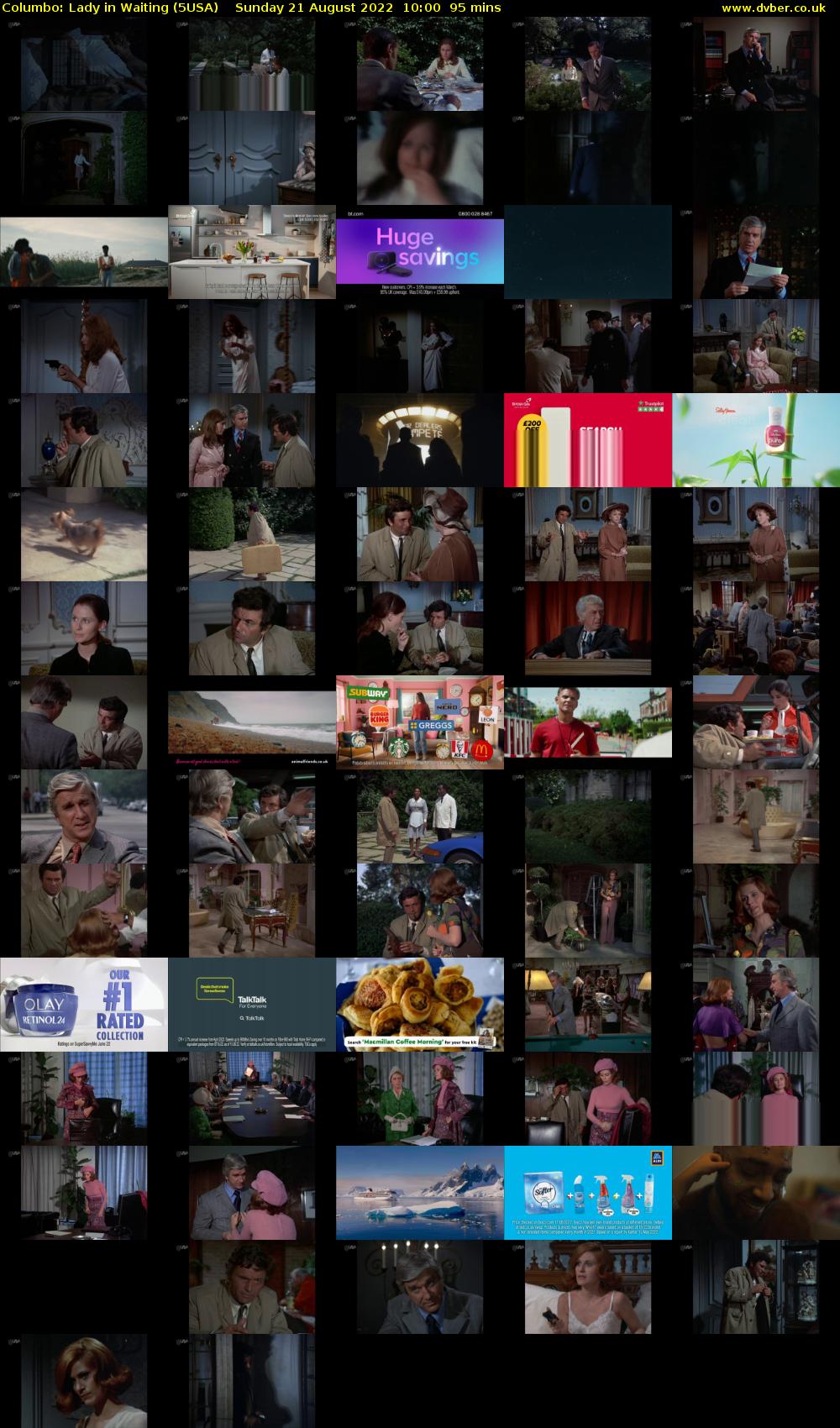 Columbo: Lady in Waiting (5USA) Sunday 21 August 2022 10:00 - 11:35