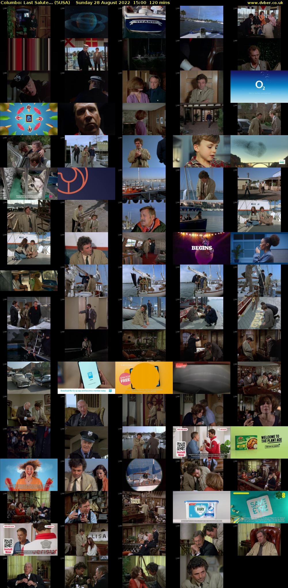 Columbo: Last Salute... (5USA) Sunday 28 August 2022 15:00 - 17:00