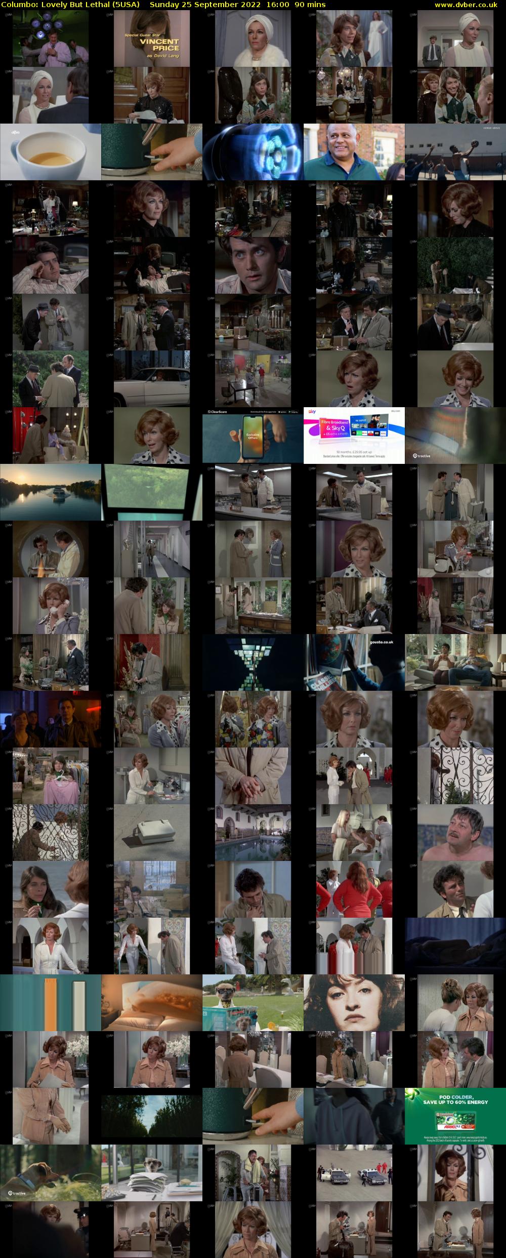 Columbo: Lovely But Lethal (5USA) Sunday 25 September 2022 16:00 - 17:30