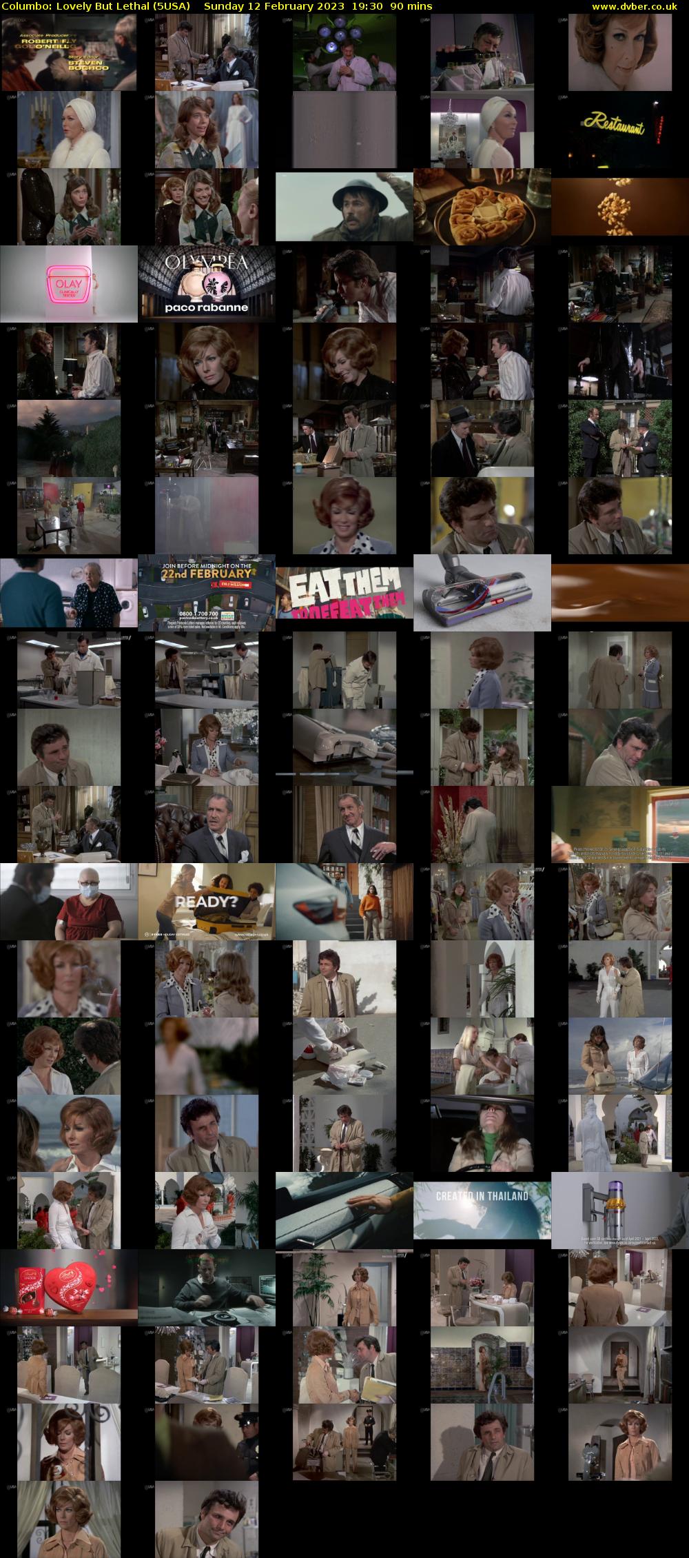 Columbo: Lovely But Lethal (5USA) Sunday 12 February 2023 19:30 - 21:00