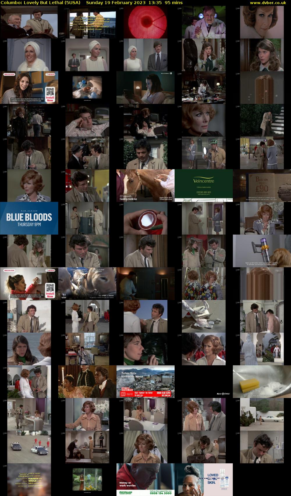 Columbo: Lovely But Lethal (5USA) Sunday 19 February 2023 13:35 - 15:10