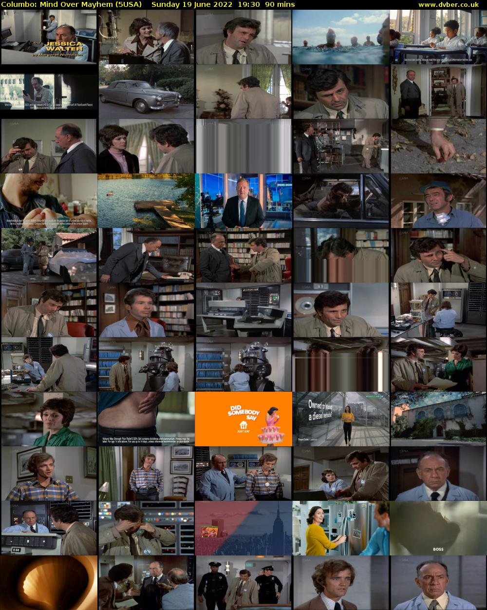 Columbo: Mind Over Mayhem (5USA) Sunday 19 June 2022 19:30 - 21:00
