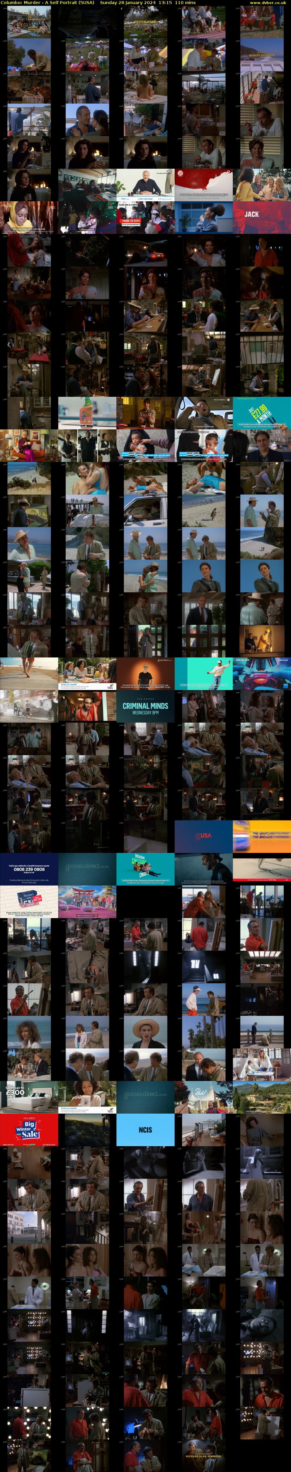 Columbo: Murder - A Self Portrait (5USA) Sunday 28 January 2024 13:15 - 15:05