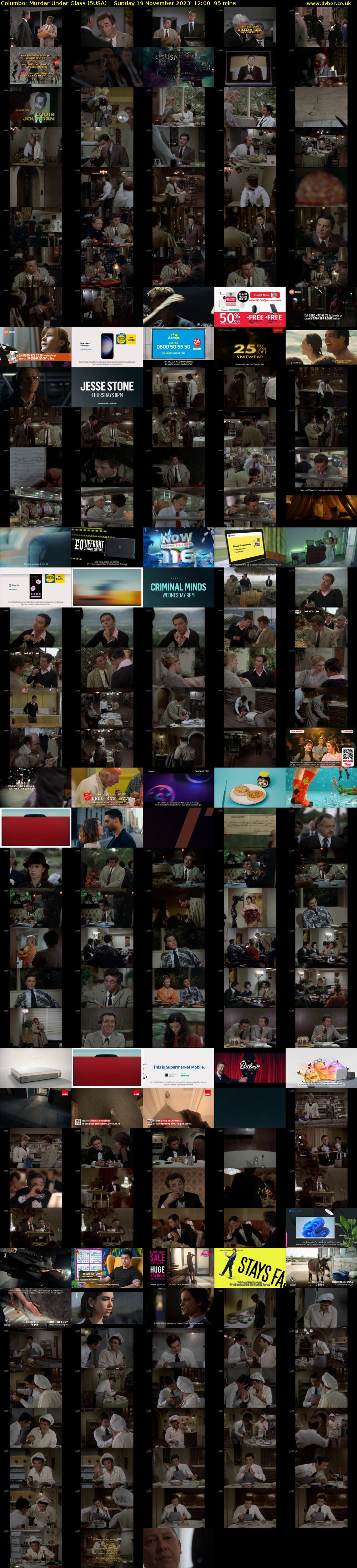 Columbo: Murder Under Glass (5USA) Sunday 19 November 2023 12:00 - 13:35