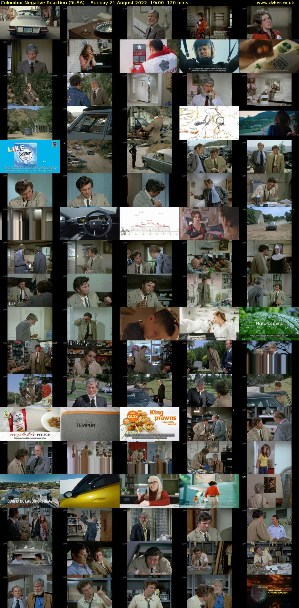 Columbo: Negative Reaction (5USA) Sunday 21 August 2022 19:00 - 21:00