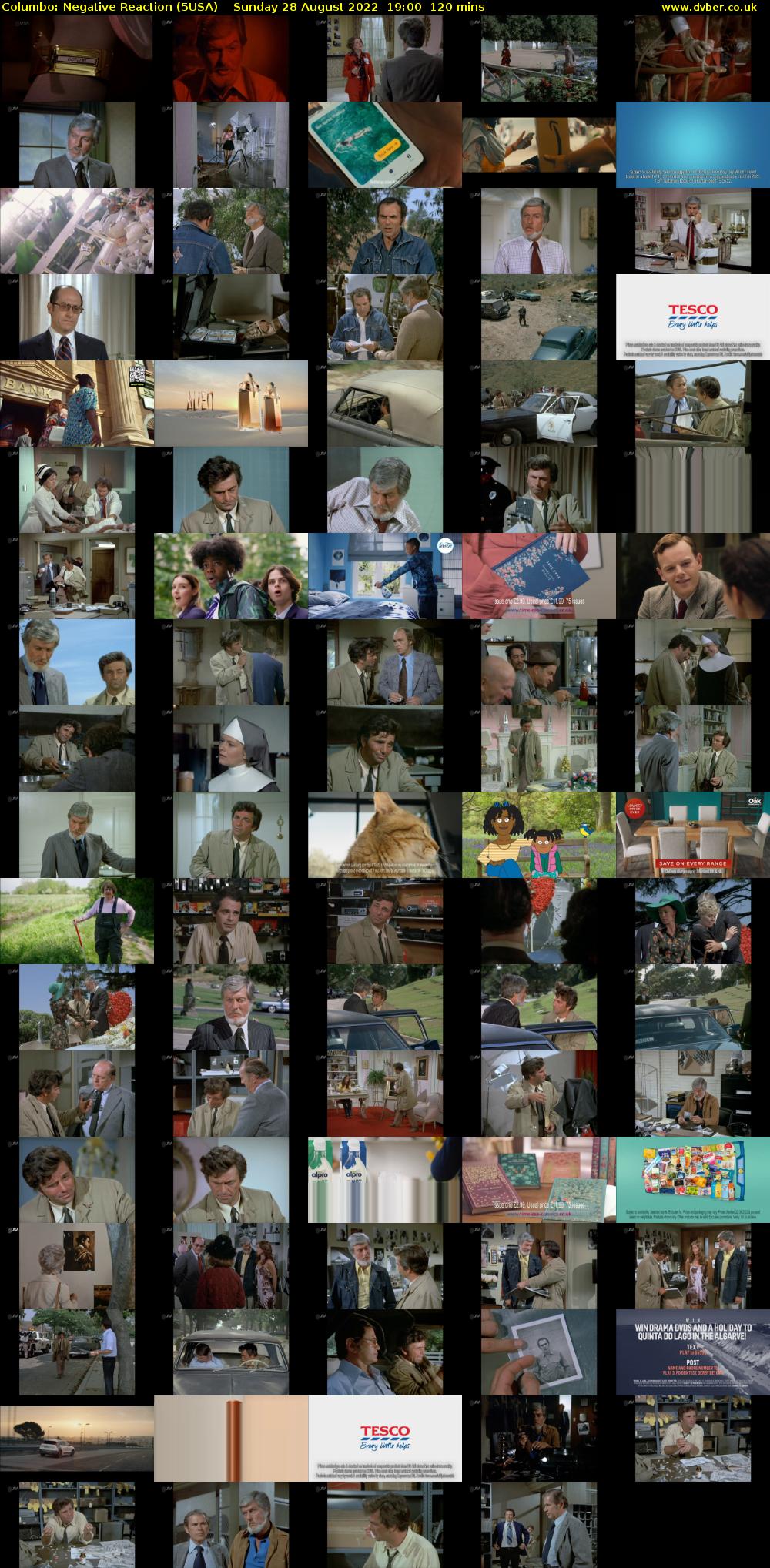 Columbo: Negative Reaction (5USA) Sunday 28 August 2022 19:00 - 21:00