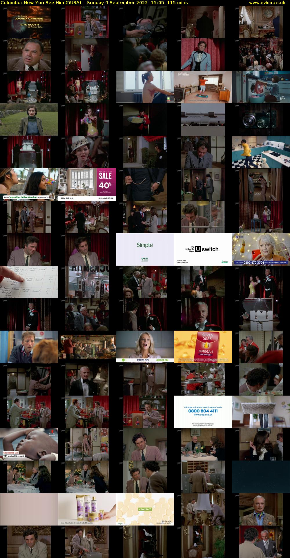 Columbo: Now You See Him (5USA) Sunday 4 September 2022 15:05 - 17:00