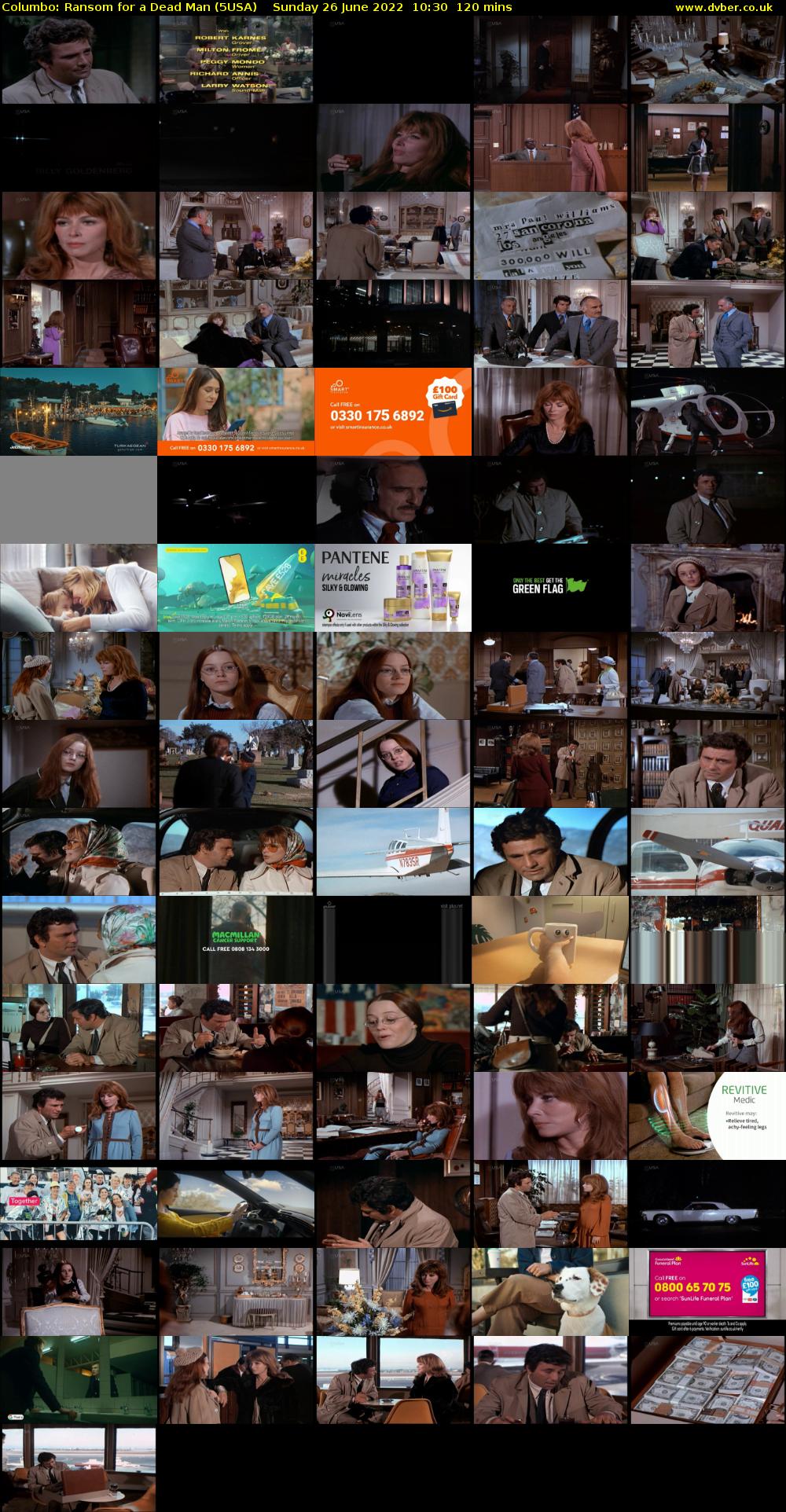 Columbo: Ransom for a Dead Man (5USA) Sunday 26 June 2022 10:30 - 12:30