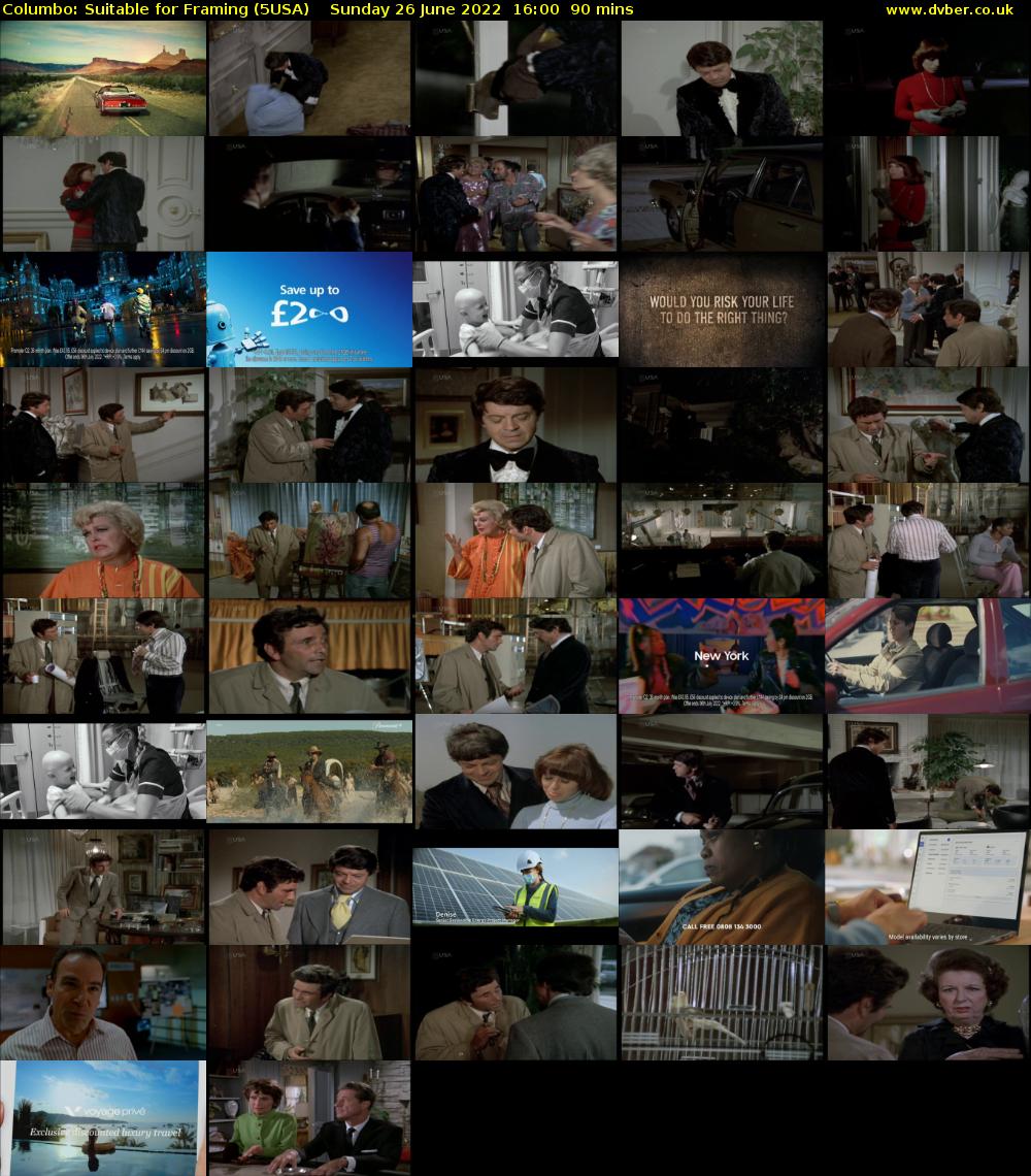 Columbo: Suitable for Framing (5USA) Sunday 26 June 2022 16:00 - 17:30